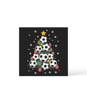 Soccer Christmas Tree Xmas Player Sports Lover Holiday Card