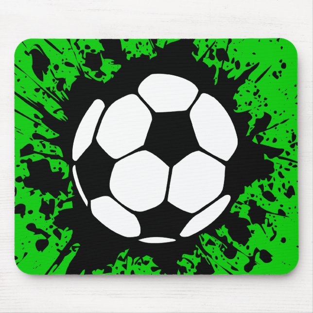 soccer : circles : mouse pad (Front)
