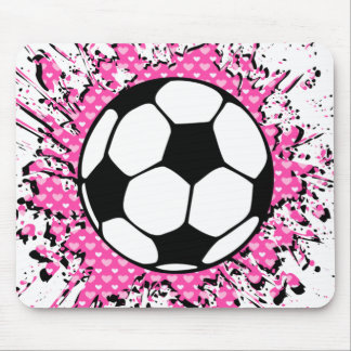 soccer : circles : mouse pad