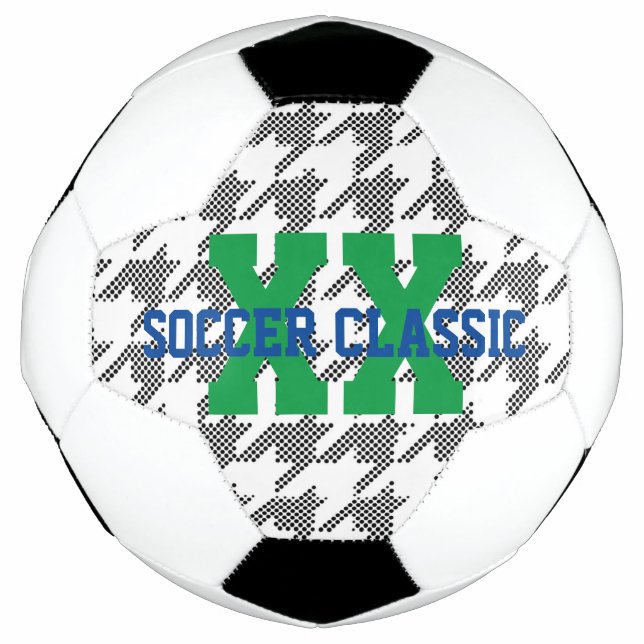 SOCCER CLASSIC Houndstooth XX Sports Event Fun Ball (Front)