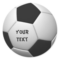 Soccer Classic Round Sticker