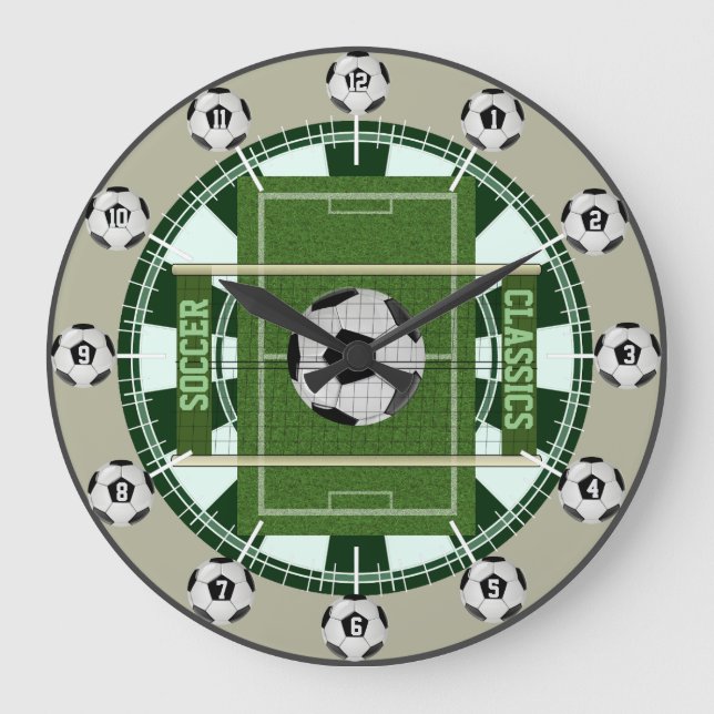Soccer Classics Large Clock (Front)