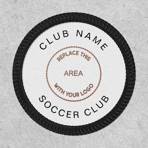 Soccer Club Logo Name Fully Customisable Patch