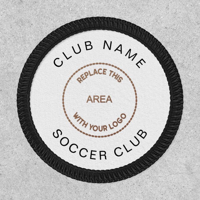 Soccer Club Logo Name Fully Customisable Patch (Front)