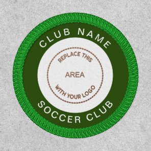 Soccer Club Name Logo Border Fully Customiseable Patch
