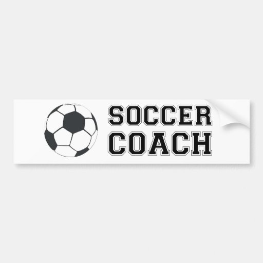 Soccer Coach Bumper Sticker | Zazzle