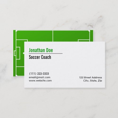 Soccer Coach Business Card