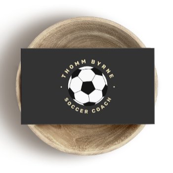 Soccer Coach  Business Card by sm_business_cards at Zazzle