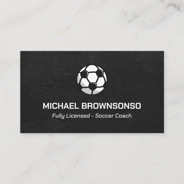 Soccer Coach Business Card (Front)