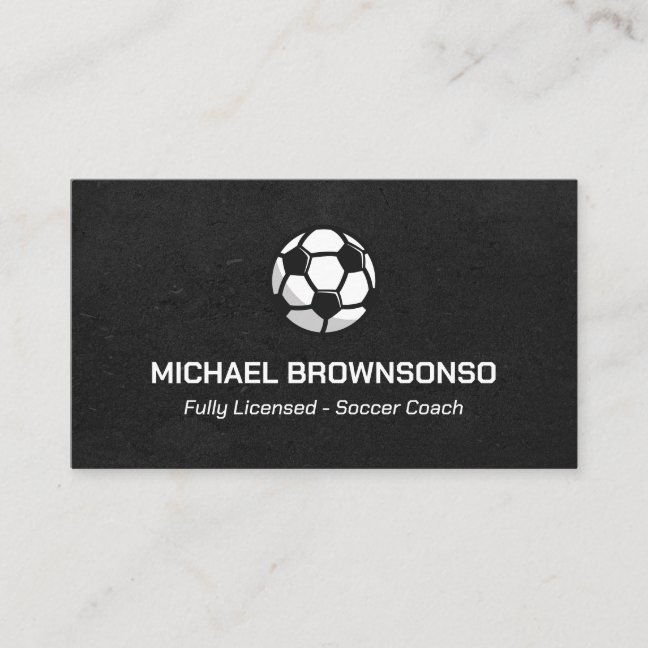 Soccer Coach Business Card