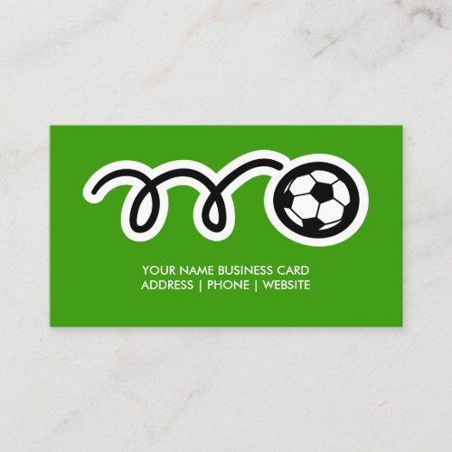 Soccer coach business card template design