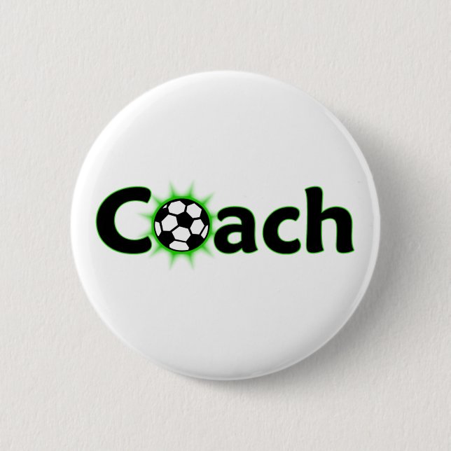 Soccer Coach  Button (Front)