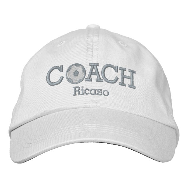 Soccer Coach Cap Personalized (Front)