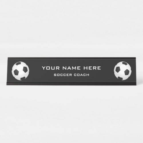 Soccer Coach Desk Name Plate