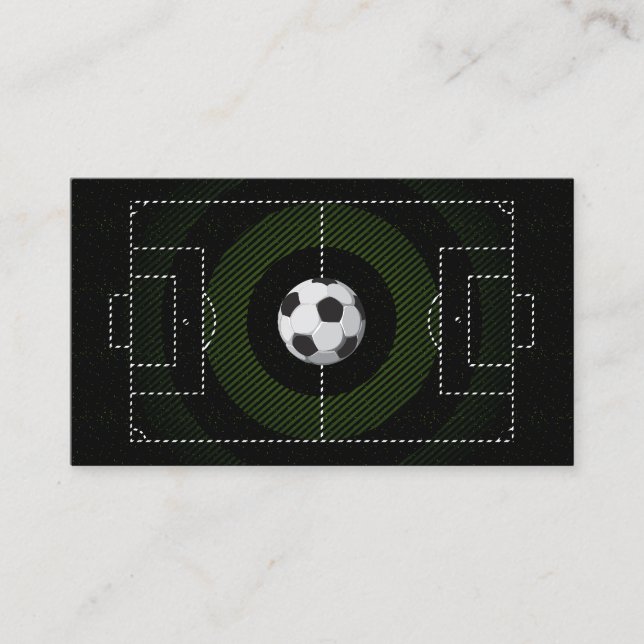 Soccer Coach Football Trainer player logo Business Card (Front)