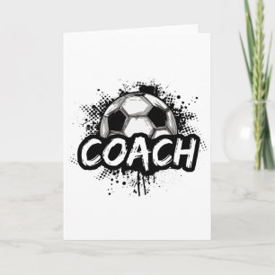 Soccer Coach For Men Women Futbol Tee Card