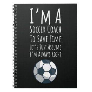 Soccer Coach Gifts Sports Thank You Coach Keepsake Notebook