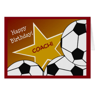 Soccer Happy Birthday Cards | Zazzle