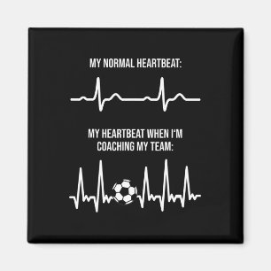 Soccer Coach Heartbeat Coach Gart Rate For Soccer Magnet