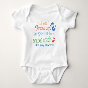 Soccer Coach Like Daddy Infant Baby T-Shirt Baby Bodysuit