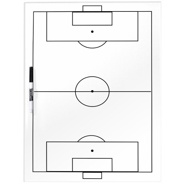 Soccer Coach Marker  Dry Erase Board (Front)