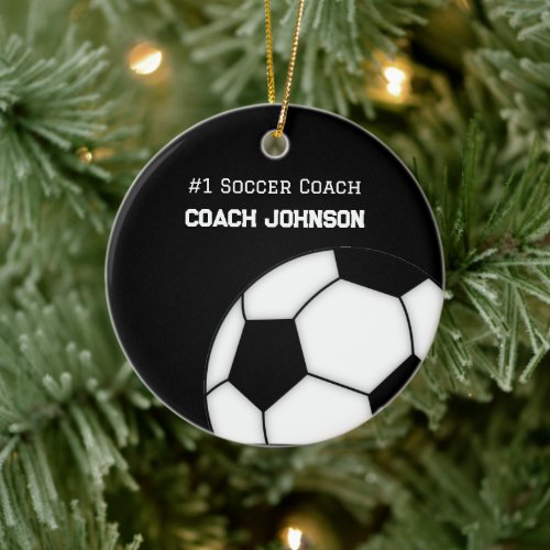  Soccer Coach Number One Personalized  Ornament