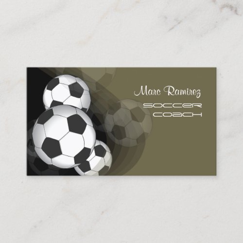 Soccer coach or soccer moms calling cards business card