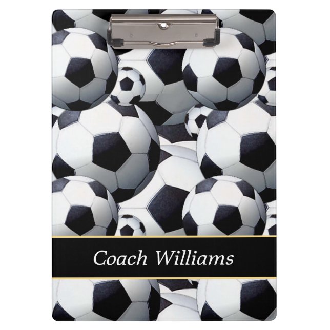 Soccer Coach Personalized Clipboard (Front)