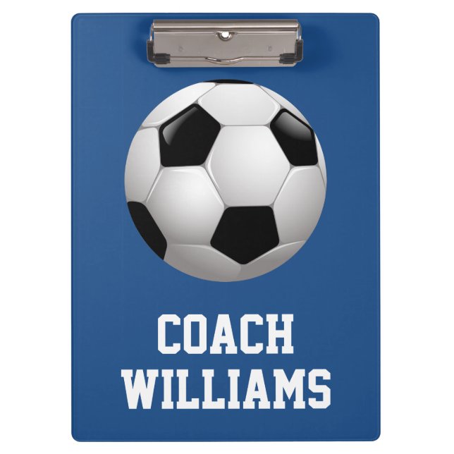 Soccer Coach Personalized Clipboard (Front)