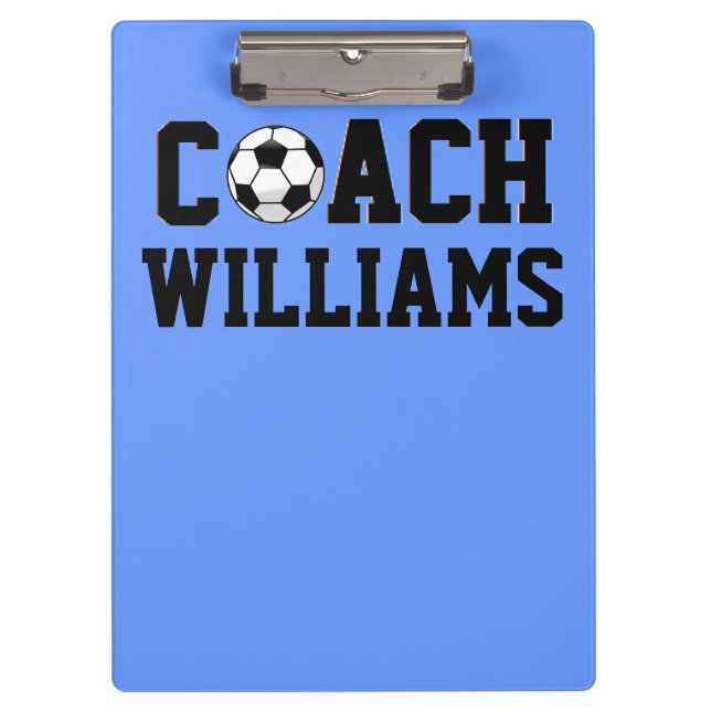 Soccer Coach Personalized Clipboard (Front)