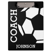 Soccer Coach Personalized Trendy Modern Stylish Clipboard