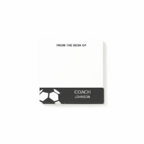 Soccer Coach Personalized Trendy Modern Stylish Post-it Notes