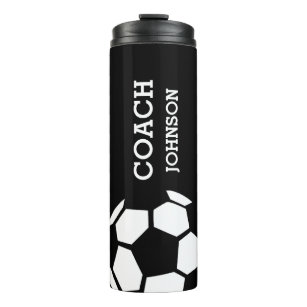 Soccer Coach Personalized Trendy Modern Stylish Thermal Tumbler