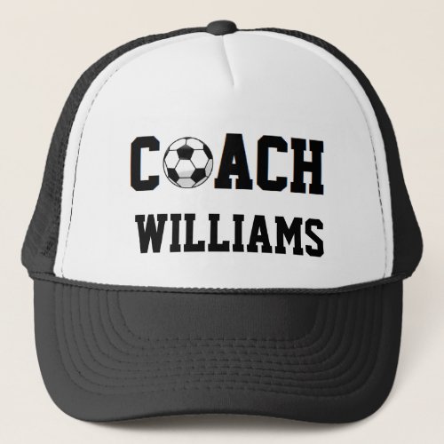 Soccer Coach Personalized Trucker Hat