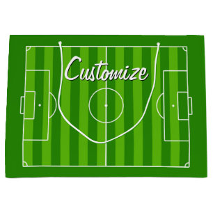 Soccer Coach/Player Custom Team Name/Text Sports Large Gift Bag
