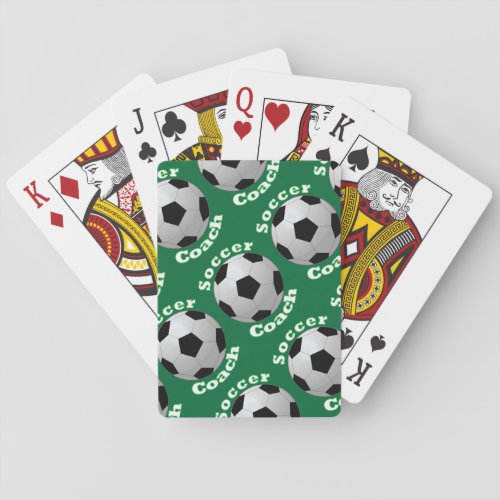 Soccer Coach Playing Cards