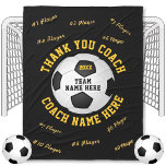 Soccer Coach Present In Your Colors Soccer Blanket at Zazzle