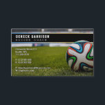 Soccer Coach | Professional Sports Business Card<br><div class="desc">Perfect business card for soccer | football coaches and trainers. 
Personalized with your information. ················································································ » For design requests or questions,  custom requests are accepted: BestCards4U (© by Houk Studio) ··· » Email: houk.studio@gmail.com</div>