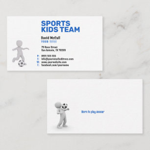 Soccer Coach Professional Sports Business Card