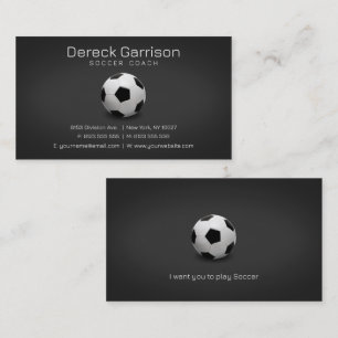 Soccer Coach Professional Sports Business Card