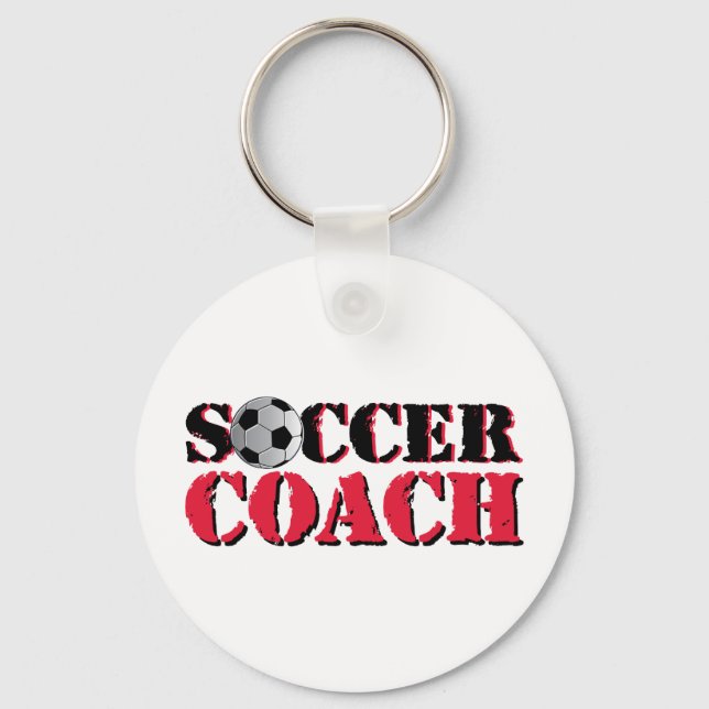 Soccer Coach (red) Keychain (Front)