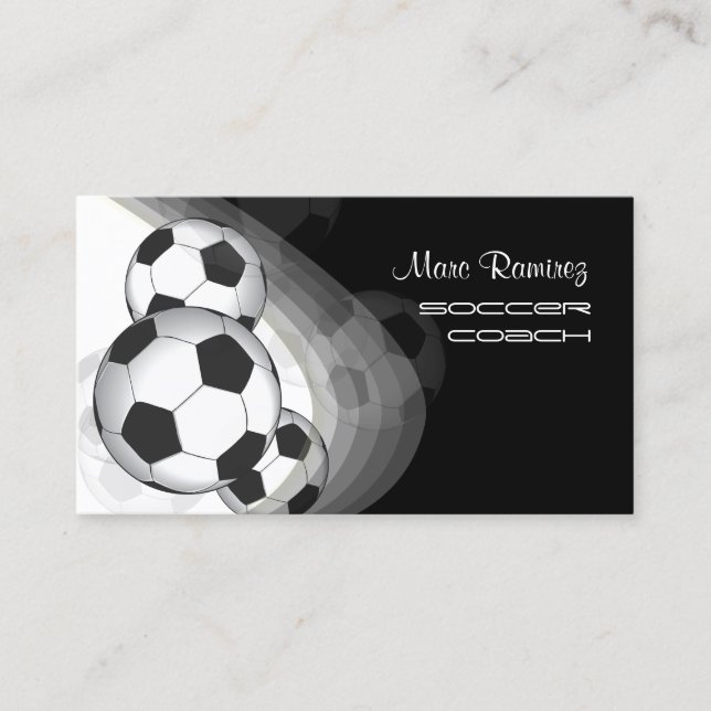 Soccer coach/soccer moms calling cards (Front)