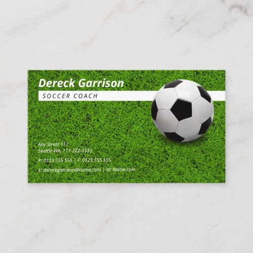 Soccer Coach  Sport Business Card