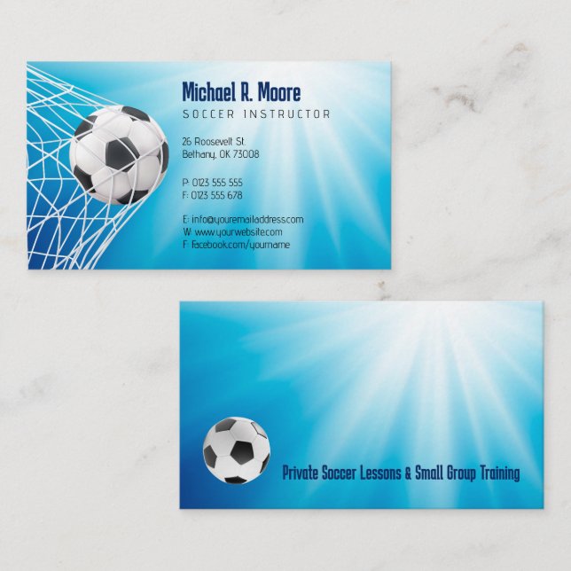Soccer Coach | Sports Gifts Business Card (Front/Back)