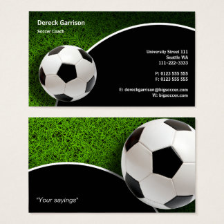 Soccer Business Cards Templates Zazzle Soccer Coach Sports Gifts Business Card