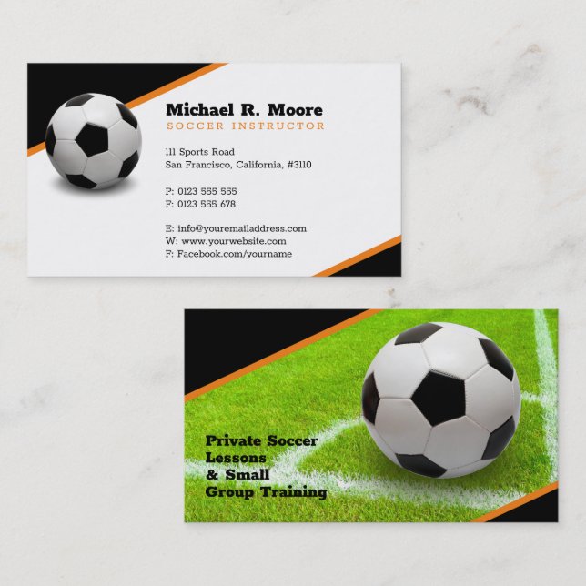 Soccer Coach | Sports Gifts Business Card (Front/Back)