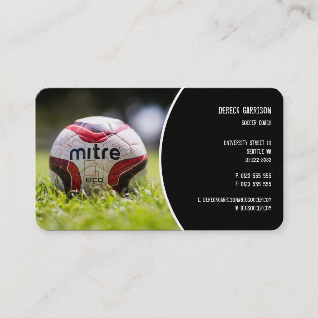 Soccer Coach | Sports Gifts Business Card (Front)