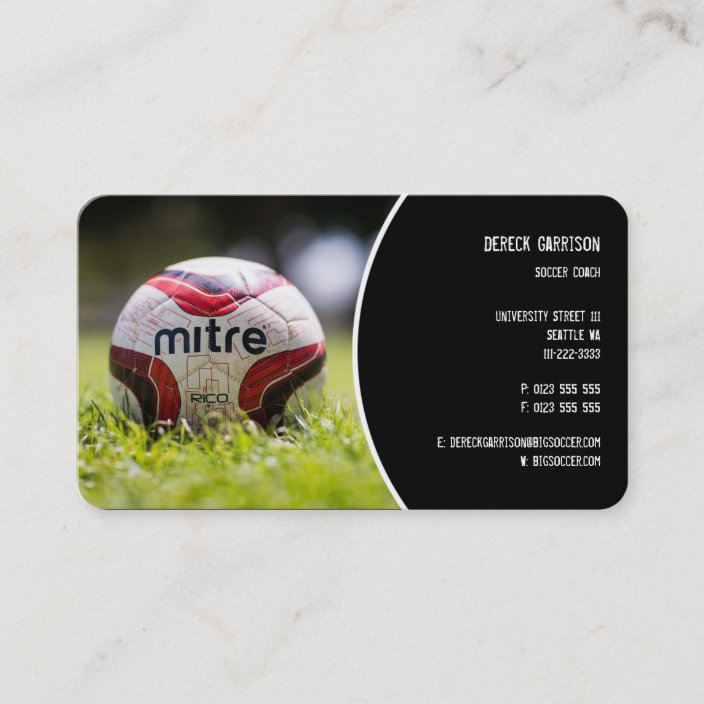 Soccer Coach Sports Gifts Business Card Zazzle Com