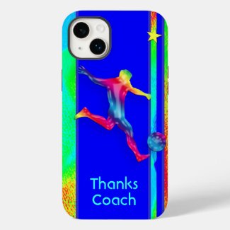 Soccer Coach Super Colorful Thank You Custom