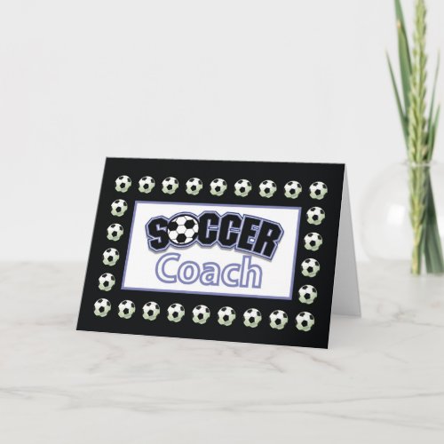 Soccer Coach Thank You Balls Thank You Card